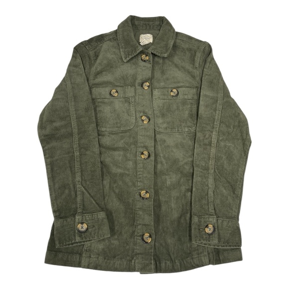NWT St. John’s Bay Corduroy Shirt Jacket Shacket Size S - Picture 1 of 4